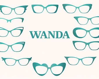 Magnetische Wanda Brillen-Topper, 3D gedruckte Wechselrahmenbezüge