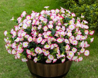 Roze nep-eucalyptusbloemen (12 bundels), uv-bestendig buitendecor