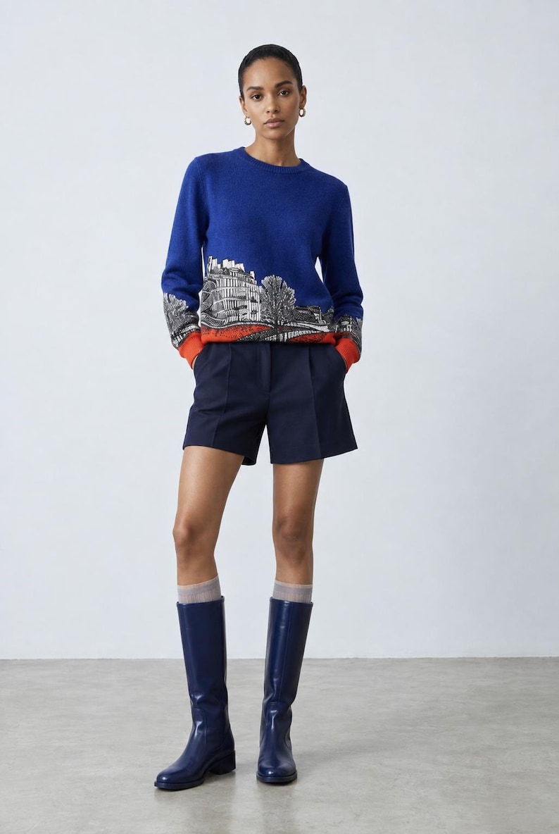 Rive Gauche Colorblock Sweater