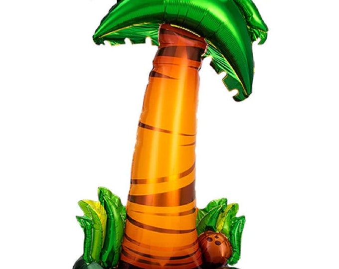 Huge 58" - ALMOST 5 FEET TALL - Palm Tree - Inflatable - standing balloon - No helium required! - air only - Airloonz - floor decor