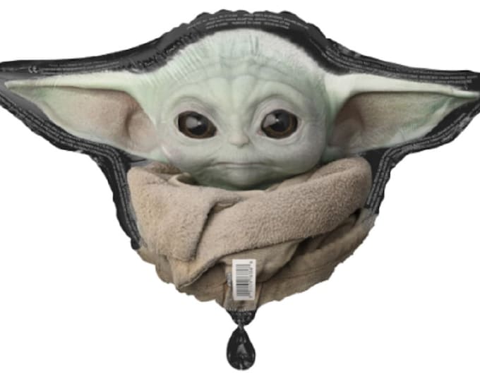 JUMBO 27" STAR WARS balloon -- Mandalorian - The Child - mylar - foil - Disney - Anagram