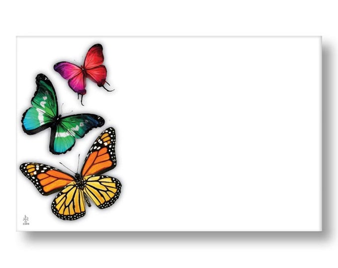 Enclosure Cards  - CHOOSE your DESIGN  - butterflies, ladybugs -  - BLANK - - set of 10 - balloon bouquets - gift baskets - floral