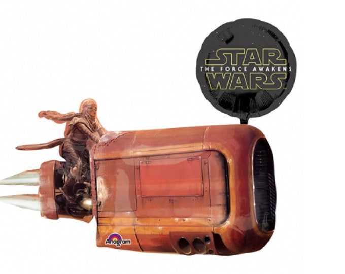 JUMBO 35" STAR WARS balloon -- The Force Awakens - Good Characters - mylar - foil - Disney - Anagram