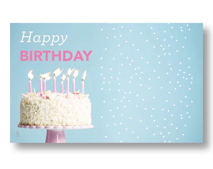 Choose Your Design - HAPPY BIRTHDAY enclosure cards - set of 10  - flowers - balloon boquets - gift baskets - floral arrangement
