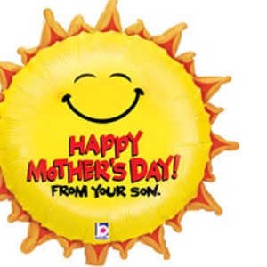 22&quot;  HAPPY MOTHER&#39;s DAY Balloon  - From Your Son -  mylar -  foil - mylar balloon
