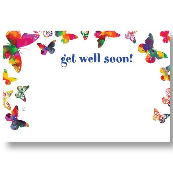 Enclosure Cards - GET WELL Soon - CHOOSE your Design - set of 10  - flowers - balloon bouquets - gift baskets - floral arrangement