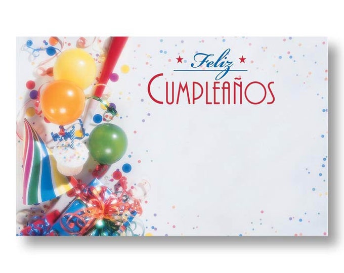 Enclosure Cards  - SPANISH - CHOOSE your DESIGN - set of 10 -  flowers - balloon bouquets - gift baskets - floral arrangement -