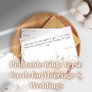 Printable Bible Verse Cards for Marriage & Weddings – 50 Encouraging Scriptures