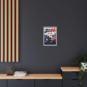 Póster de fútbol de EE. UU. 2026, lienzo mate, enmarcado / Una nación, un sueño imagen 15