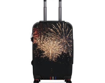 Fireworks Night Suitcase | Travel Luggage with Firework Print