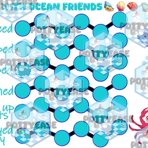 Ocean Animal Potty training chart version 1