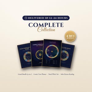 Complete Collection, Grand Astrology Reading with Solar Return, Planner and Art