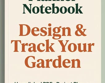 Landscaping Planner Notebook | Project, Budget Tracker (Digital Download)