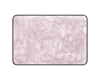 Aesthetic Desk Mat, Abstract Art Office Mat, Fluid Lines Design, Boho Desk Accessory, Home Office Gift