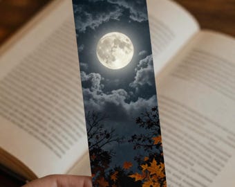 Moonlit Fantasy Bookmark | Printable Bookmark | Celestial Moon | BookTok Digital Download