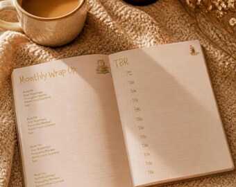Cozy Romance Reading Journal Printable | Book Review Tracker, Monthly Wrap Up, TBR List & Favorite Quotes | Digital Download BookTok