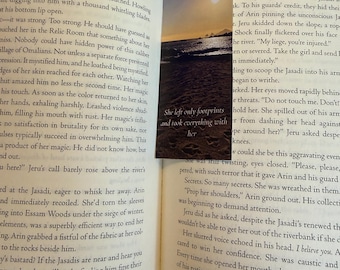 Printable Beach Quote Bookmark, Coastal Reader Gift (Instant Download)