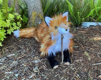 MADE TO ORDER! Not in stock, weighted and floppy life size red fox
