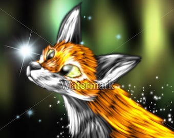 Glowing Fox Digital Download