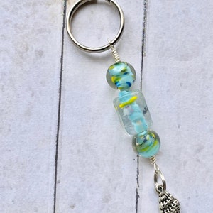 Seashell Keychain Fob Jewelry Purse Accessory