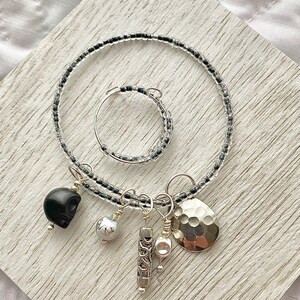 Memory Wire FIDGET Anxiety Worry Bracelet and Ring Set