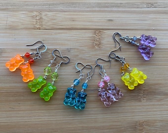Resin Gummy Bear Earrings- 1 pair buyers choice