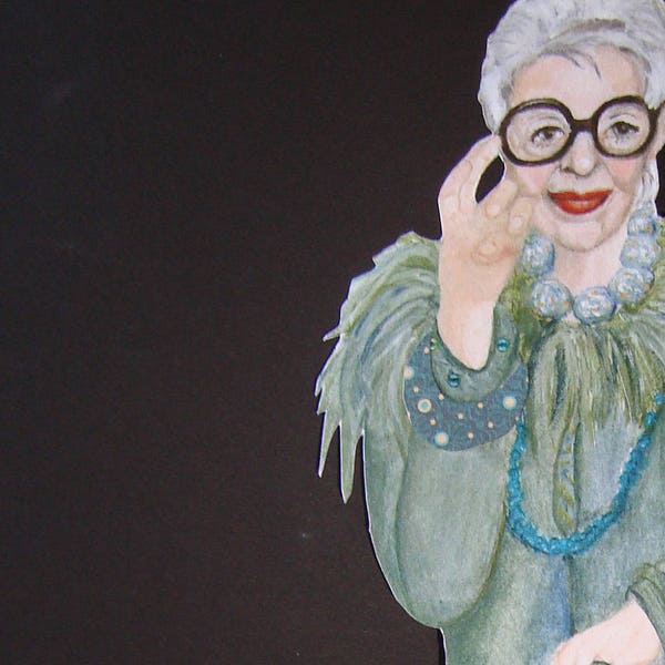 Iris Apfel bookmark