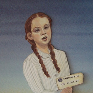 Greta Thunberg bookmark
