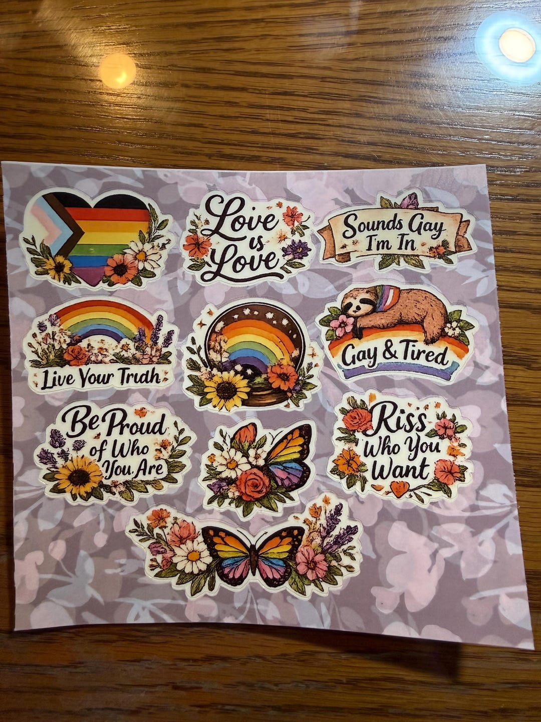 Sticker Sheets Boyish Boho Gay Pride Sticker Sheet - Etsy