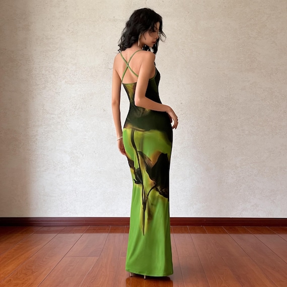 simple long flowy dresses Women's Slimming Maxi Dress, Elegant Summer Dress, Stylish A-line Gown, Casual Maxi Dress, Warm Weather Outfit style-number: 79WD15