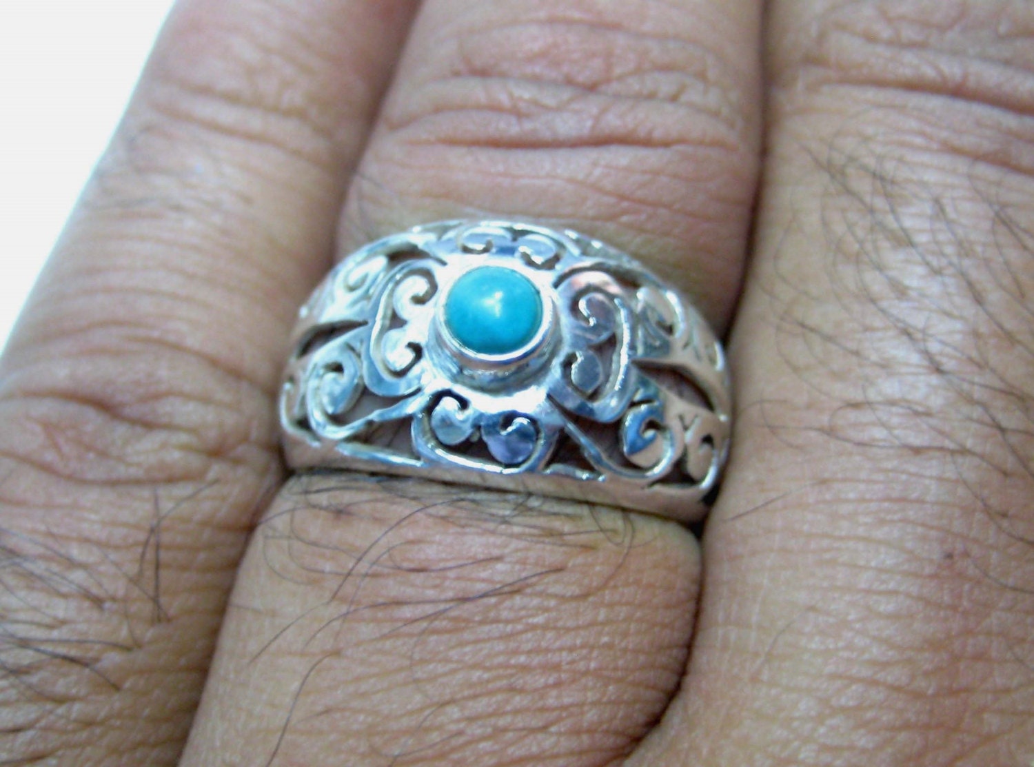 Anello In Argento 925‰ Fascia Con Intreccio Celtico Traforato - Foto 2