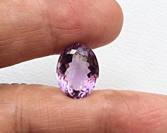Fine Quality Faceted Amethyst Oval Shape Gemstone eye clean Amethyst for jewelry making
