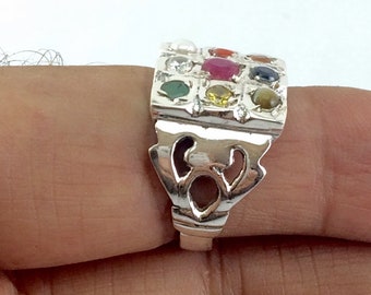 Navaratna ring silver discount price