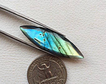 Fine Quality Faceted Labradorite Marques Shape Gemstone eye clean Multi Labradorite for jewelry making