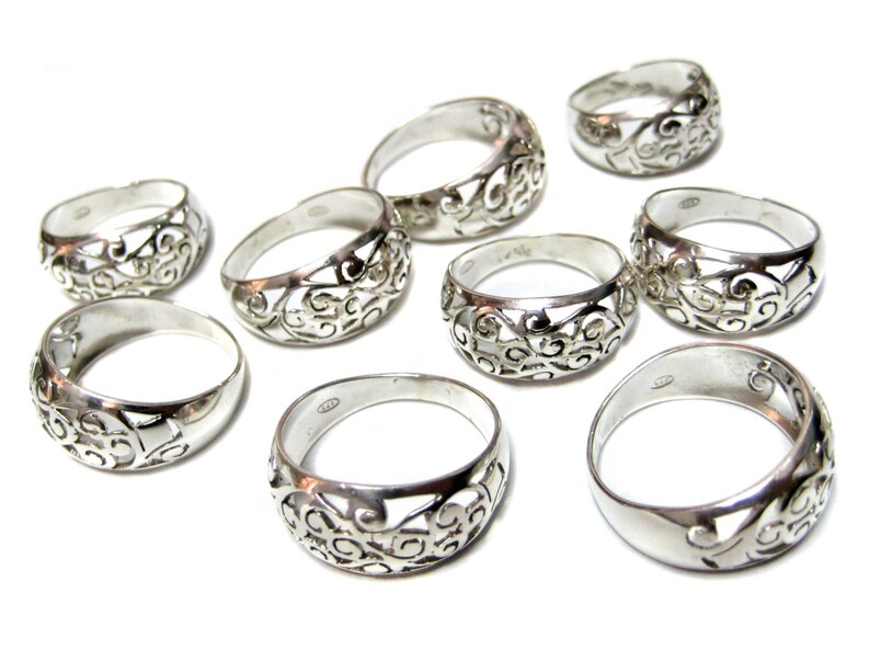 925 Sterling Silver Handmade Celtic ring band hand cut plain | Etsy