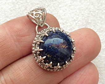 Lapis lazuli Pendant Sterling Silver Natural Lapis Gemstone Pendant beautiful christmas gift for her