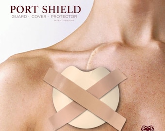 Implanted Port Cover — For Sports and Everyday Activities — Single and 2-pack