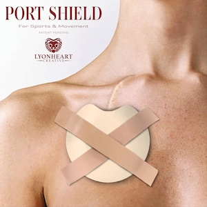 Implanted Port Cover — For Sports and Everyday Activities — Single and 2-pack