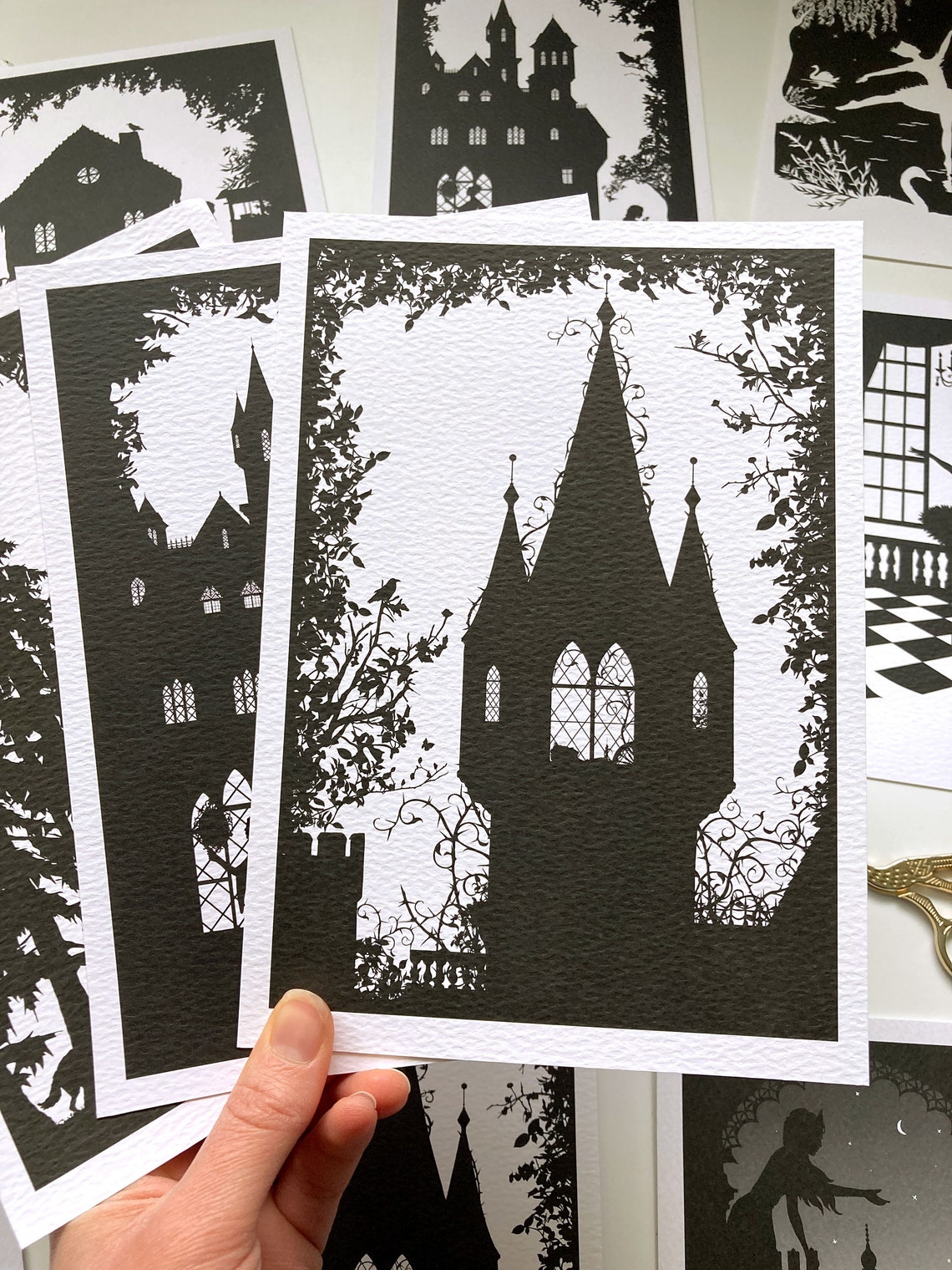 A5 Sleeping Beauty Silhouette Print 5.8 X 8.3 - Etsy