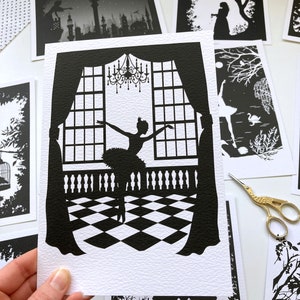 Tchaikovsky Swan Lake: Odile the Black Swan, A5 Illustrated Mini Print ...