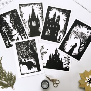 Tchaikovsky Swan Lake: Odile the Black Swan, A5 Illustrated Mini Print ...