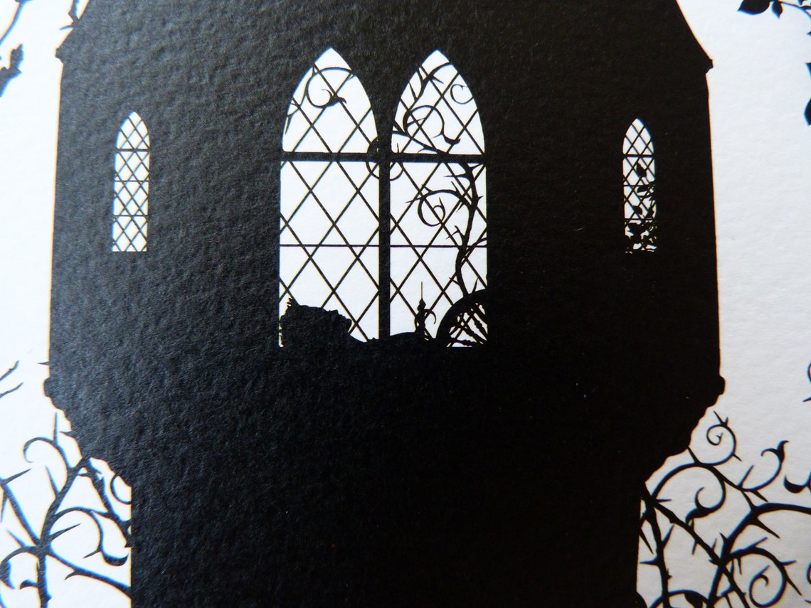 A5 Sleeping Beauty Silhouette Print 5.8 x 8.3 | Etsy