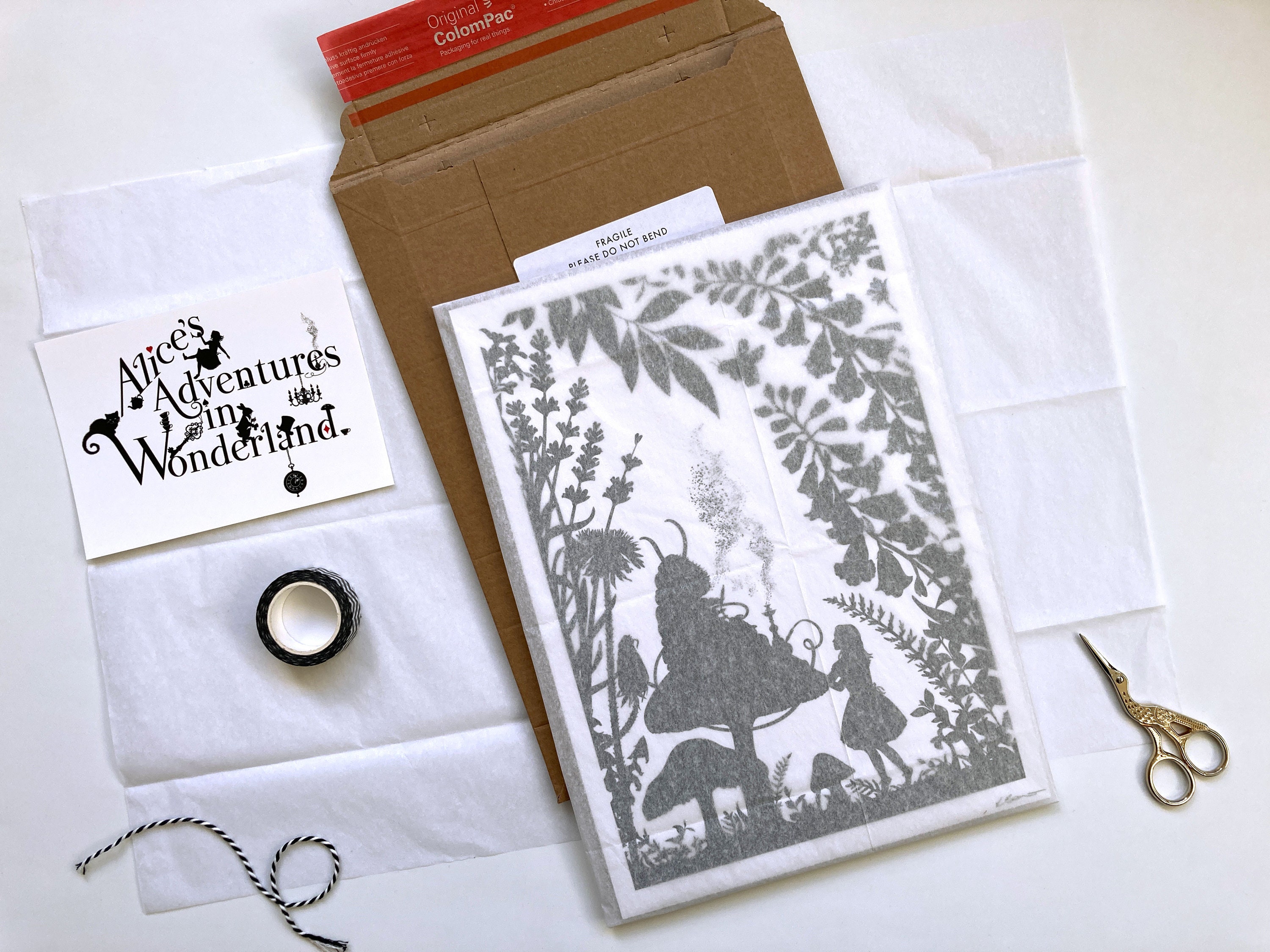 A5 Sleeping Beauty Silhouette Print 5.8 X 8.3 Charles Perrault ...