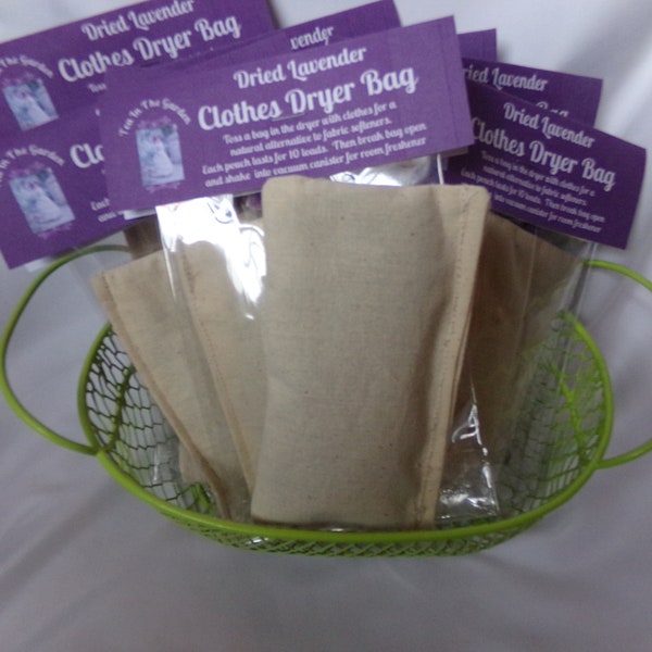 Natural Lavender Clothes Dryer Bag, Chemical Free Clothes dryer, Pure Lavender, Natural home ideas, Natural dried lavender,