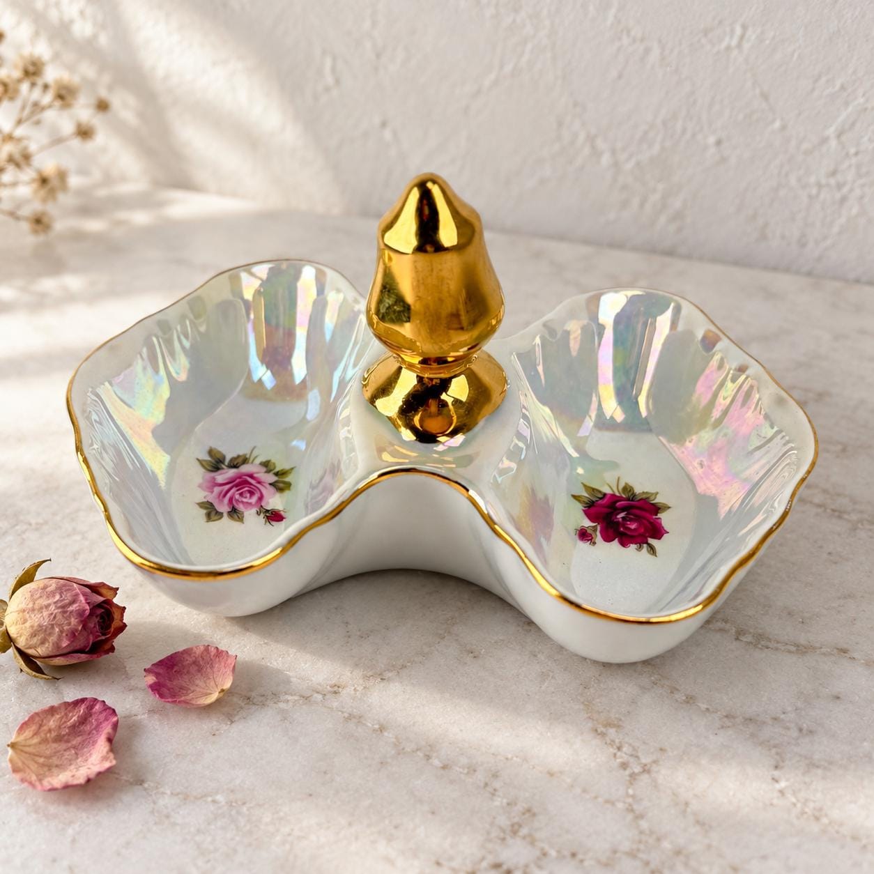 【最終価格】28cm MEISSEN ピンクローズ オープンワーク 透かし Mz Austria Bridal Rose - Etsy