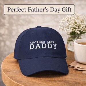 Another Level Daddy embroidered cap | Daddy Est 2026 dad hat  | First Fathers Day Gift | New Dad Hat | Dad To Be Gift | Gift for Husband Cap