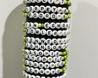 Matildas (PLAYER VERSION) beaded bracelets
