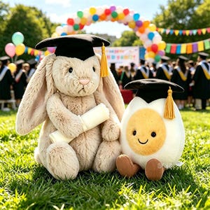 jelly cat ジェリーキャット 卒業タイプ卵 ぬいぐるみ Jellycat graduation - Etsy 日本