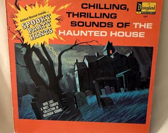 Vintage 1973 Disney Chilling Thrilling Sounds Haunted House LP