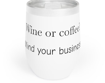 ¿Vino o café enfriado en vaso térmico?